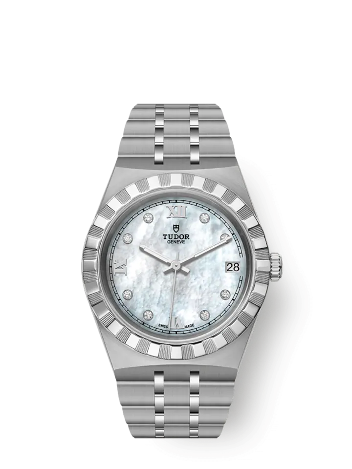 Tudor Royal, Stainless Steel and Diamond-set, 34mm, Ref# M28400-0005