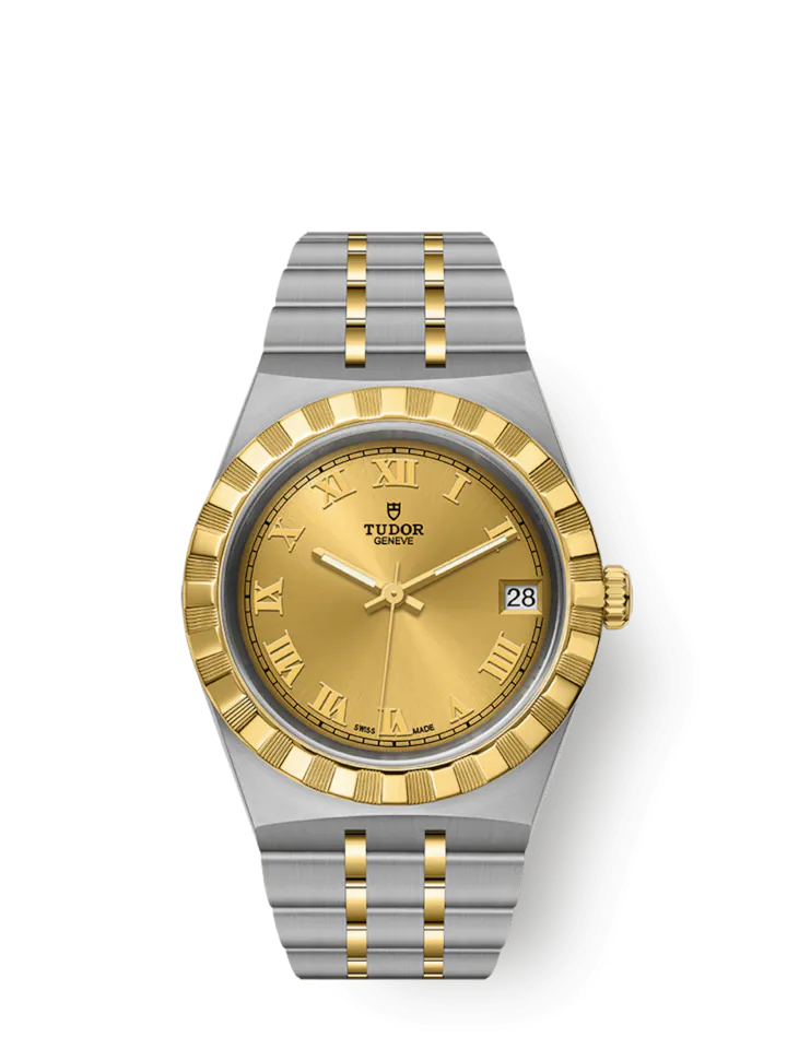 Tudor Royal, Stainless Steel and 18k Yellow Gold, 34mm, Ref# M28403-0004