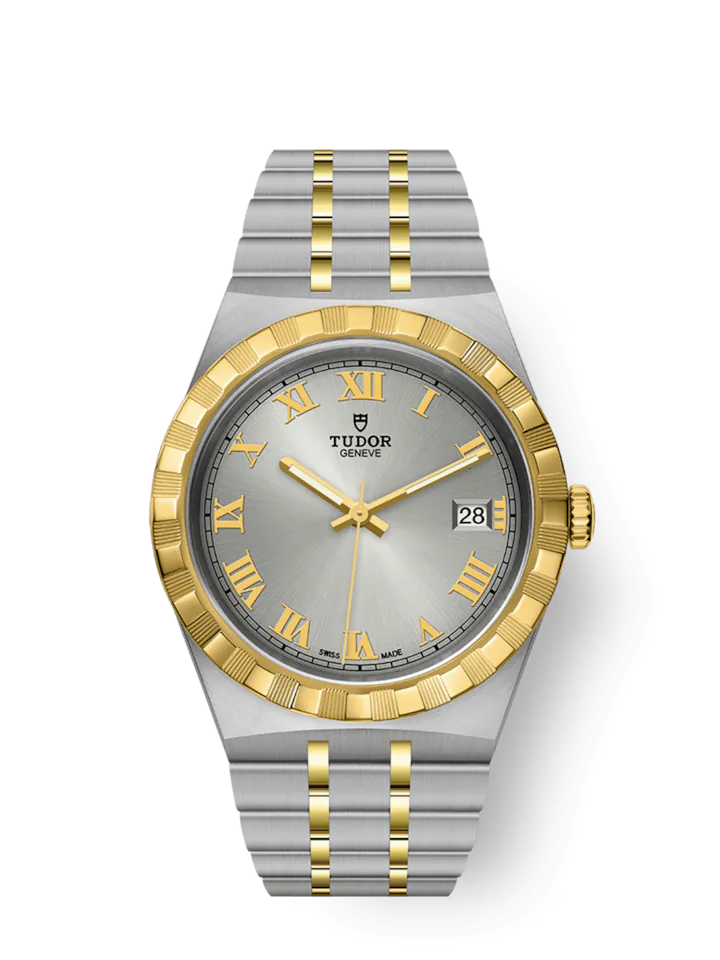 Tudor Royal, Stainless Steel and 18k Yellow Gold, 38mm, Ref# M28503-0001