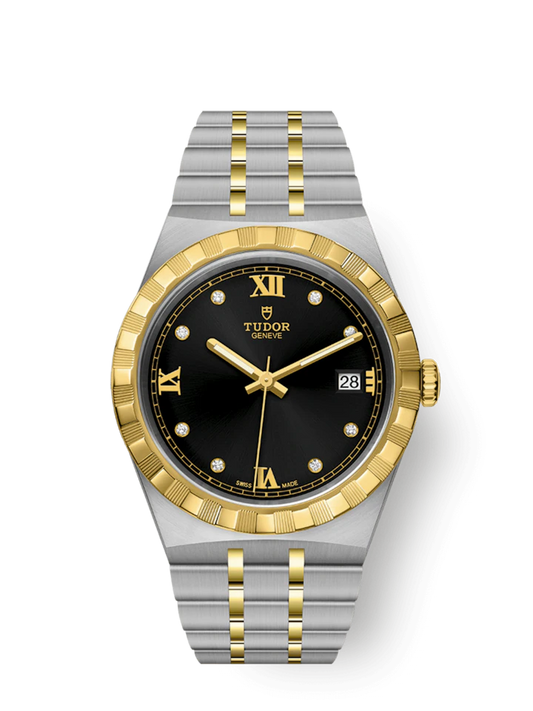 Tudor Royal, Stainless Steel and 18k Yellow Gold with Diamond-set, 38mm, Ref# M28503-0004