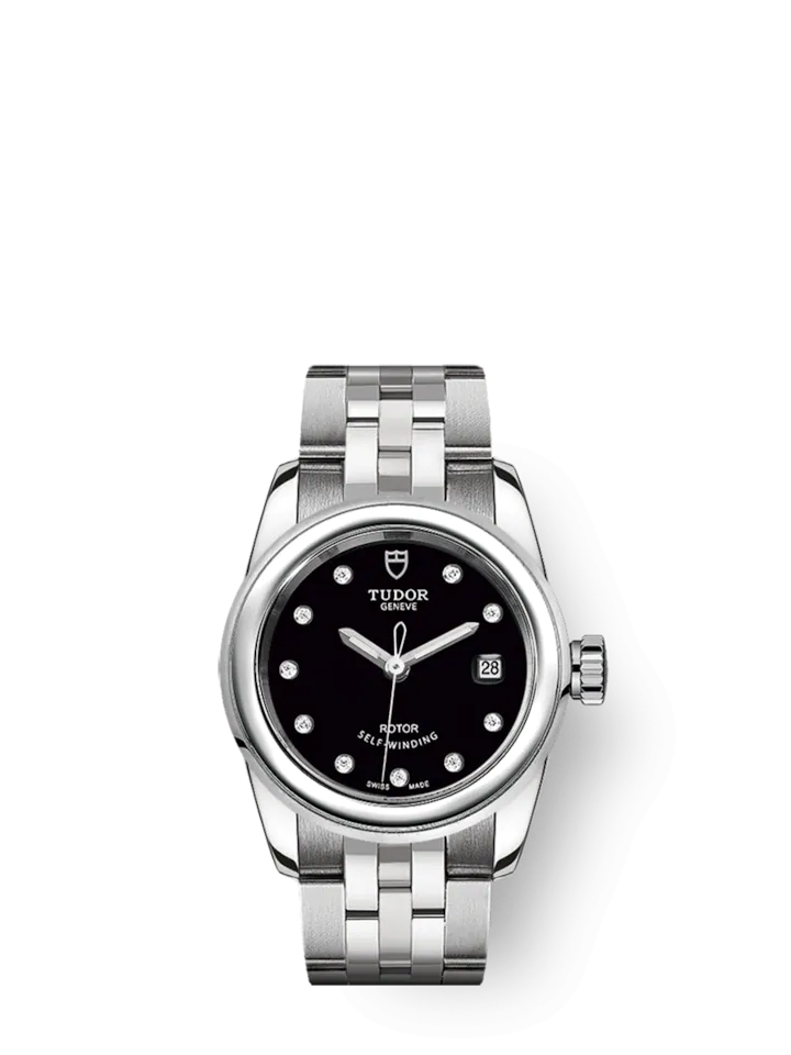 Tudor Glamour Date, Stainless Steel and Diamond-set, 26mm, Ref# M51000-0008