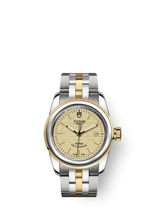 Tudor Glamour Date, Stainless Steel and 18k Yellow Gold, 26mm, Ref# M51003-0006