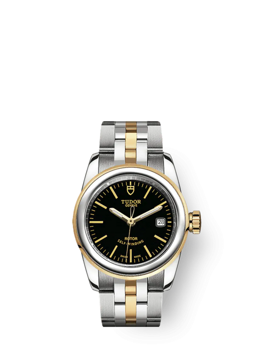 Tudor Glamour Date, Stainless Steel and 18k Yellow Gold, 26mm, Ref# M51003-0008