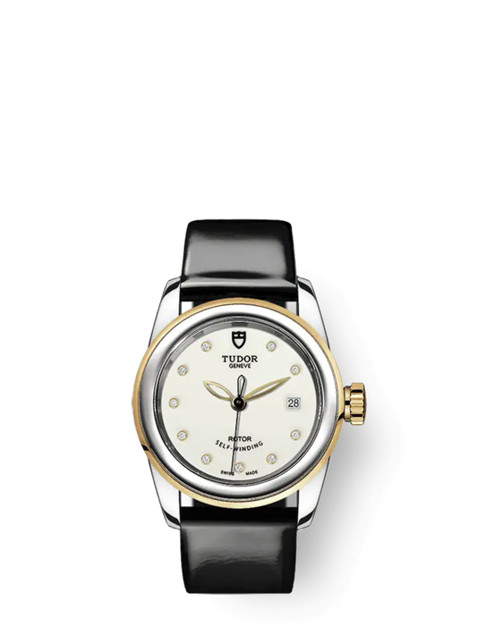 Tudor Glamour Date, Stainless Steel and 18k Yellow Gold with Diamond-set, 26mm, Ref# M51003-0028