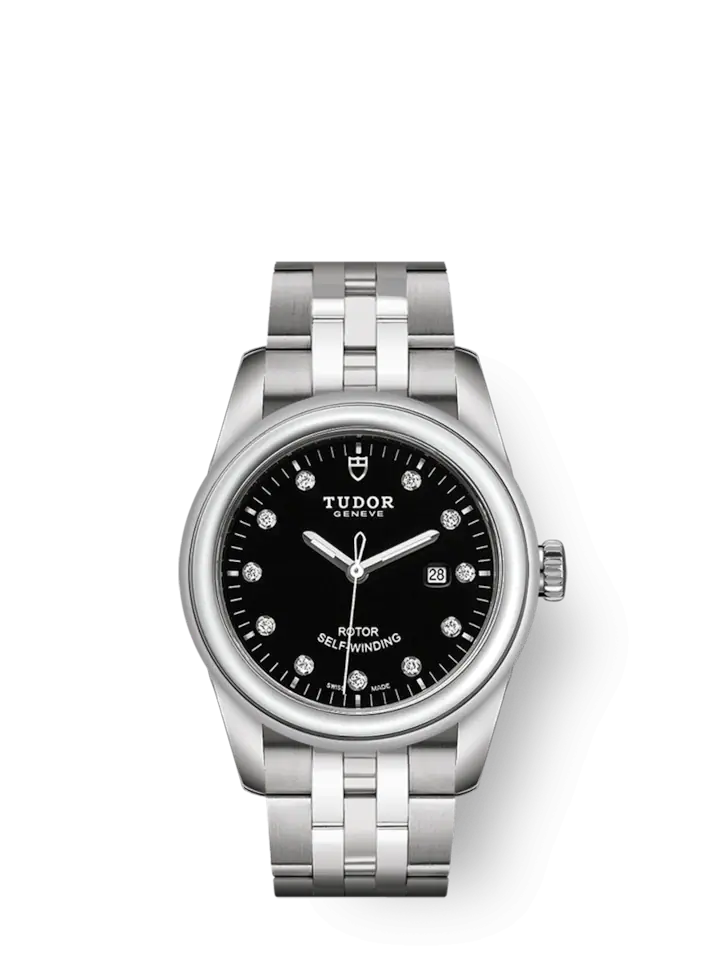 Tudor Glamour Date, Stainless Steel and Diamond-set, 31mm, Ref# M53000-0001
