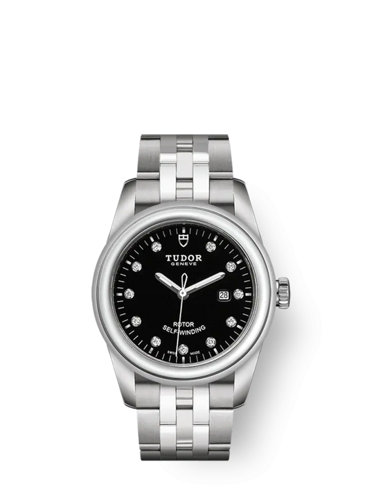 Tudor Glamour Date, Stainless Steel and Diamond-set, 31mm, Ref# M53000-0001