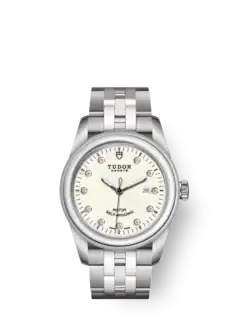 Tudor Glamour Date, Stainless Steel and Diamond-set, 31mm, Ref# M53000-0080