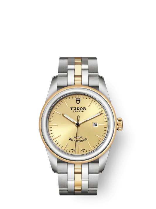 Tudor Glamour Date, Stainless Steel and 18k Yellow Gold, 31mm, Ref# M53003-0005