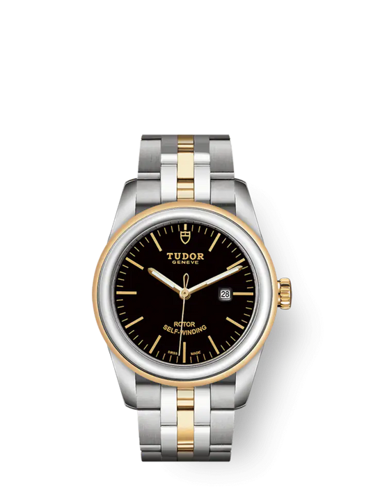 Tudor Glamour Date, Stainless Steel and 18k Yellow Gold, 31mm, Ref# M53003-0007