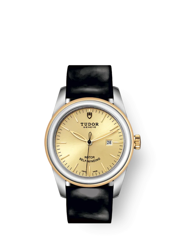 Tudor Glamour Date, Stainless Steel and 18k Yellow Gold, 31mm, Ref# M53003-0047