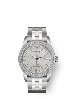 Tudor Glamour Date, Stainless Steel with Diamond-set bezel, 31mm, Ref# M53020-0001