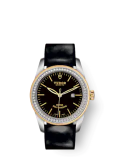 Tudor Glamour Date, Stainless Steel and 18k Yellow Gold with Diamond-set, 31mm, Ref# M53023-0040