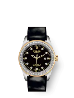 Tudor Glamour Date, Stainless Steel and 18k Yellow Gold with Diamond-set, 31mm, Ref# M53023-0041