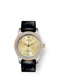Tudor Glamour Date, Stainless Steel and 18k Yellow Gold with Diamond-set, 31mm, Ref# M53023-0045