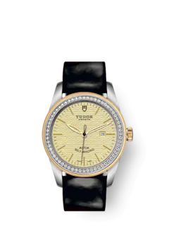 Tudor Glamour Date, Stainless Steel and 18k Yellow Gold with Diamond-set, 31mm, Ref# M53023-0046