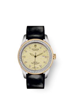 Tudor Glamour Date, Stainless Steel and 18k Yellow Gold with Diamond-set, 31mm, Ref# M53023-0047