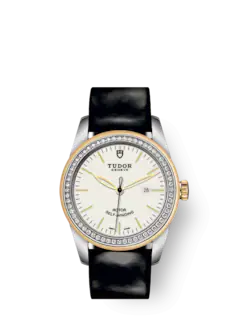 Tudor Glamour Date, Stainless Steel and 18k Yellow Gold with Diamond-set, 31mm, Ref# M53023-0071