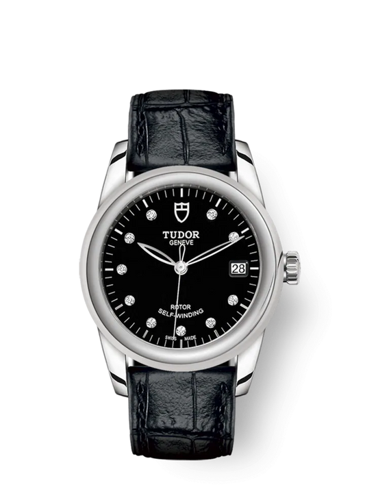 Tudor Glamour Date, Stainless Steel and Diamond-set, 36mm, Ref# M55000-0013