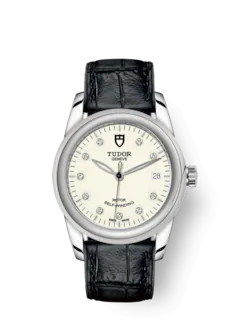 Tudor Glamour Date, Stainless Steel and Diamond-set, 36mm, Ref# M55000-0116