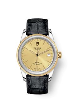 Tudor Glamour Date, Stainless Steel and 18k Yellow Gold, 36mm, Ref# M55003-0044