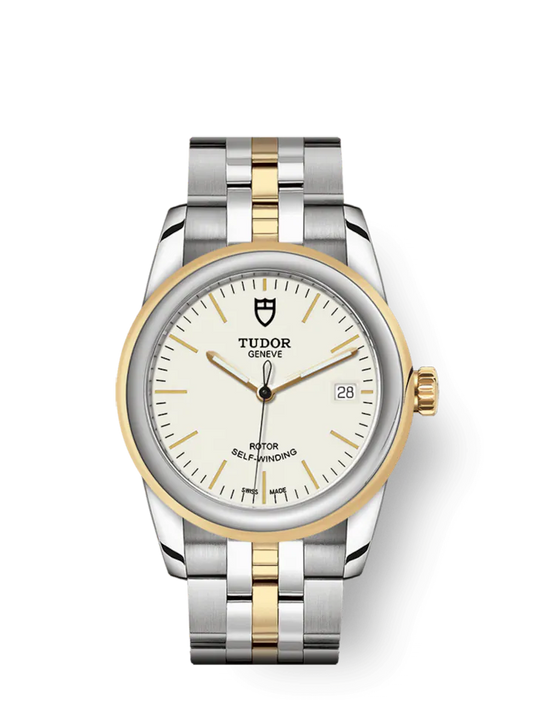 Tudor Glamour Date, Stainless Steel and 18k Yellow Gold, 36mm, Ref# M55003-0082