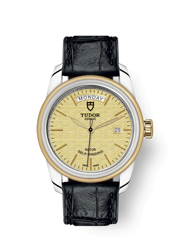 Tudor Glamour Date+Day, Stainless Steel and 18k Yellow Gold, 39mm, Ref# M56003-0010