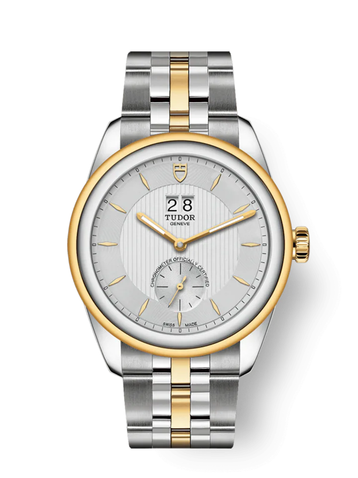 Tudor Glamour Double Date, Stainless Steel and 18k Yellow Gold, 42mm, Ref# M57103-0001