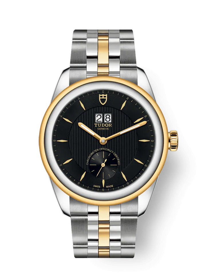 Tudor Glamour Double Date, Stainless Steel and 18k Yellow Gold, 42mm, Ref# M57103-0002