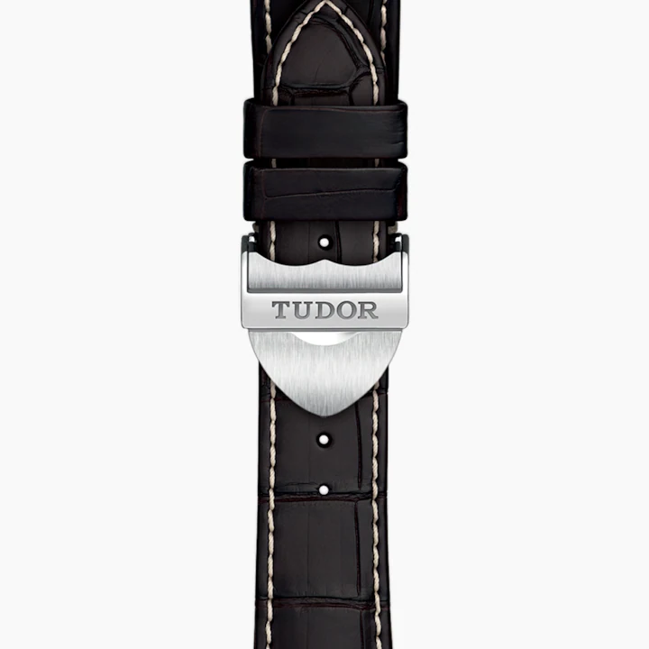 Tudor Glamour Double Date, Stainless Steel and 18k Yellow Gold, 42mm, Ref# M57103-0020, Strap