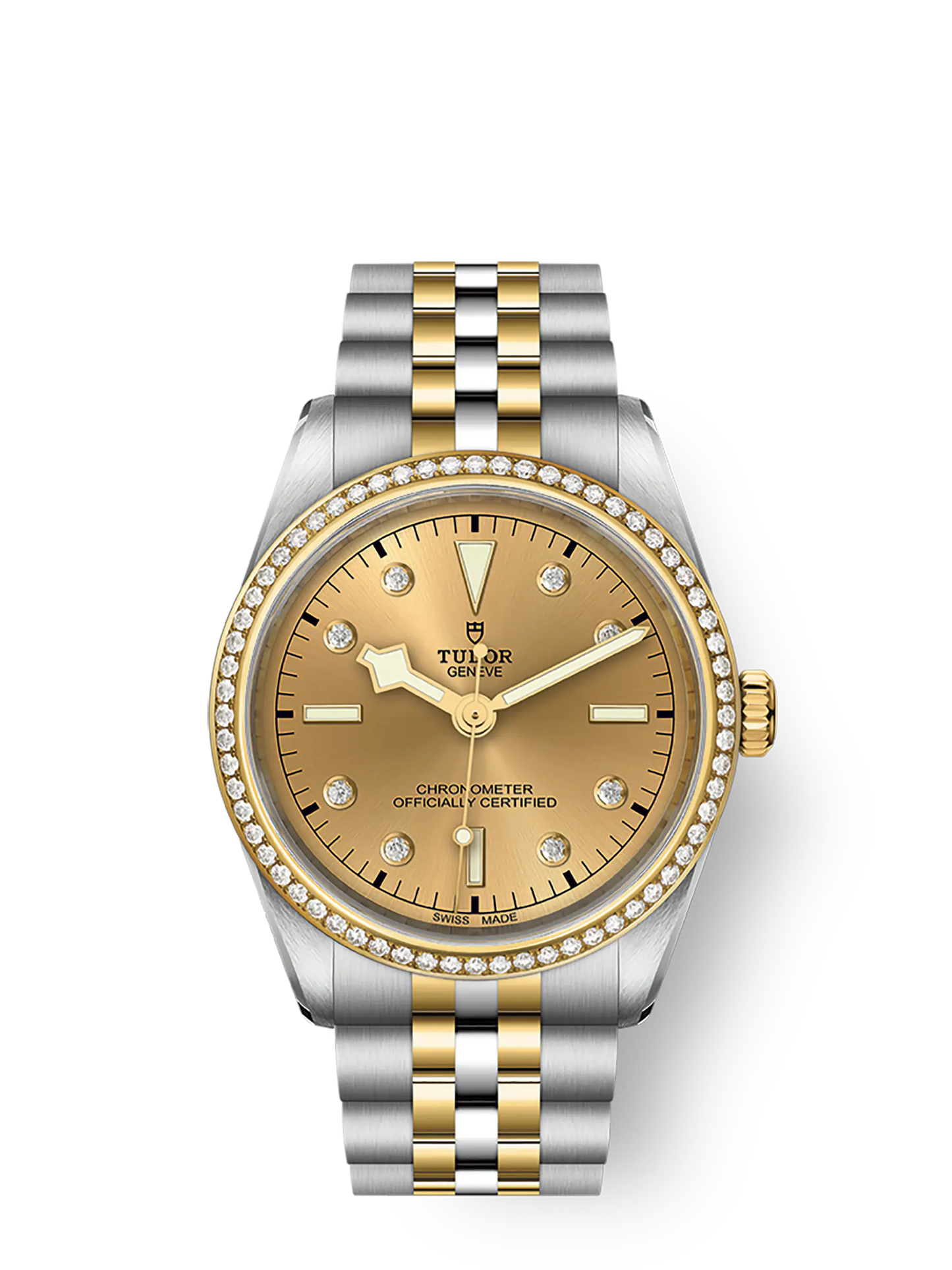 Tudor Black Bay 36 S&G, 316L Stainless Steel, 18k Yellow Gold and Diamonds, Ref# M79653-0007