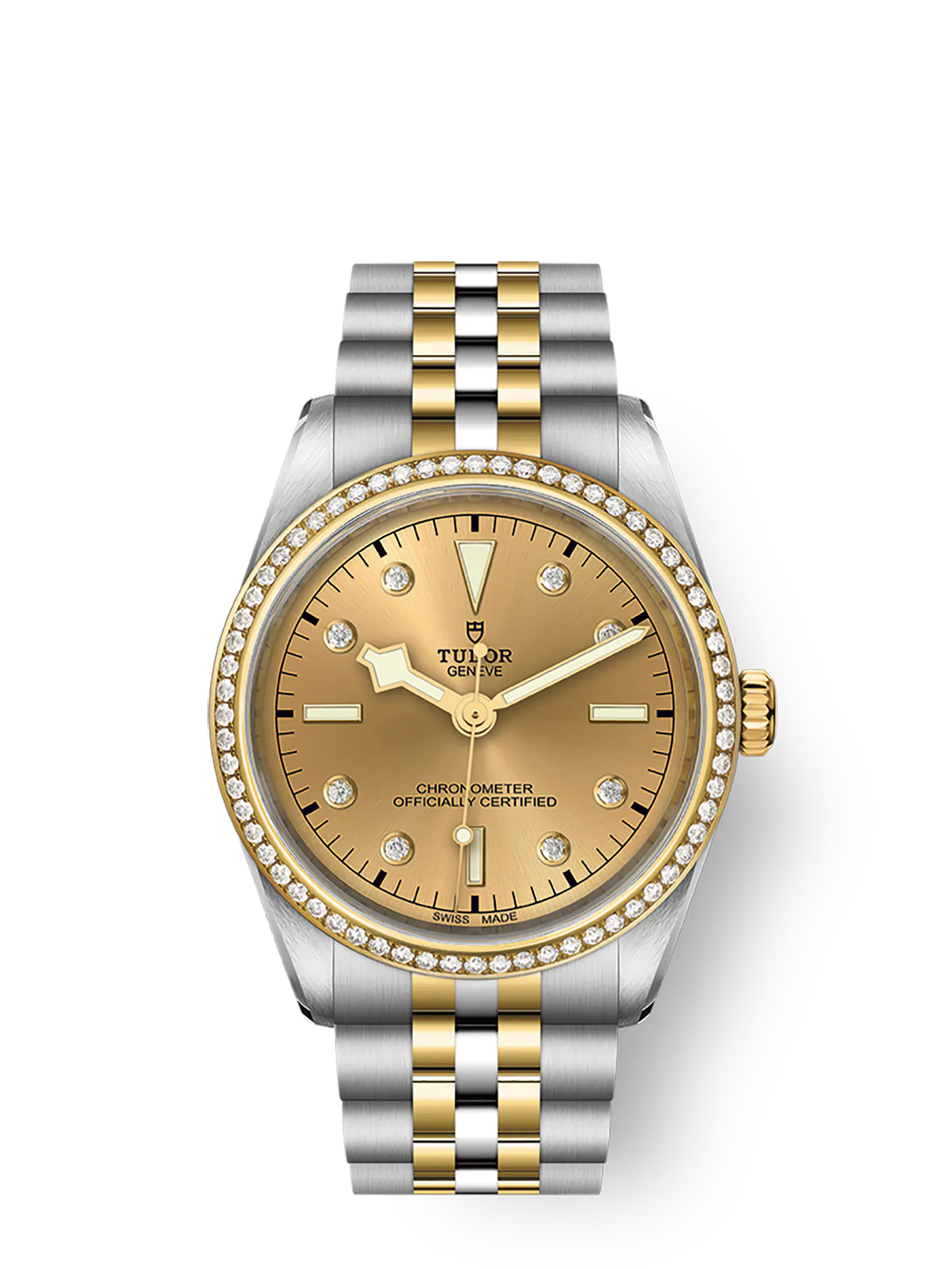 Tudor Black Bay 36 S&G, 316L Stainless Steel, 18k Yellow Gold and Diamonds, Ref# M79653-0007