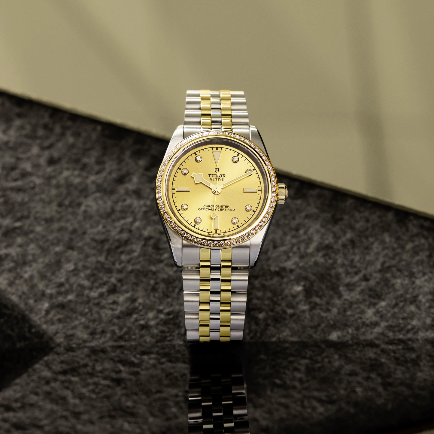 Tudor Black Bay 36 S&G, 316L Stainless Steel, 18k Yellow Gold and Diamonds, Ref# M79653-0007, Main view