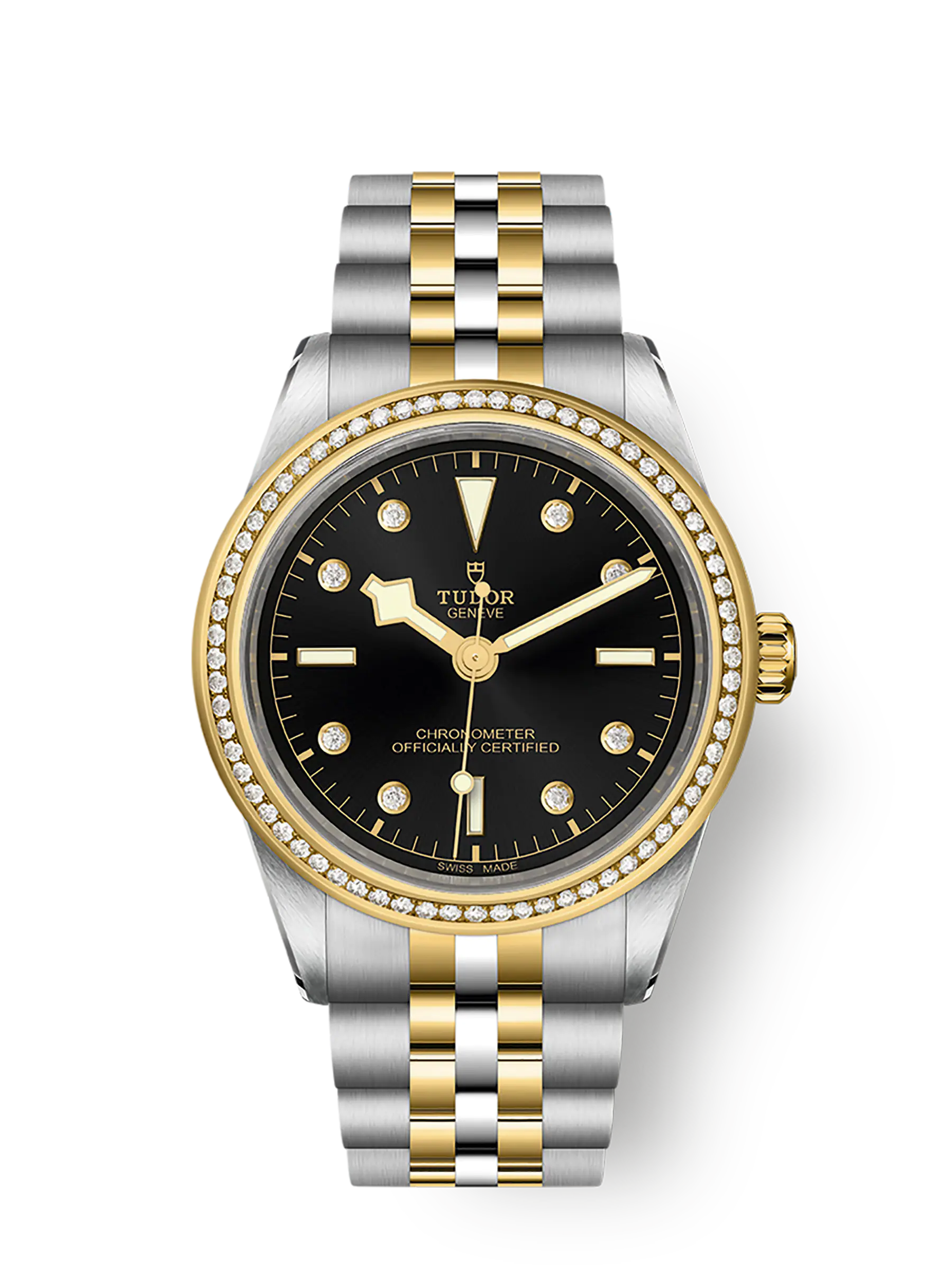 Tudor Black Bay 39 S&G, 316L Stainless Steel, 18k Yellow Gold and Diamonds, Ref# M79673-0005