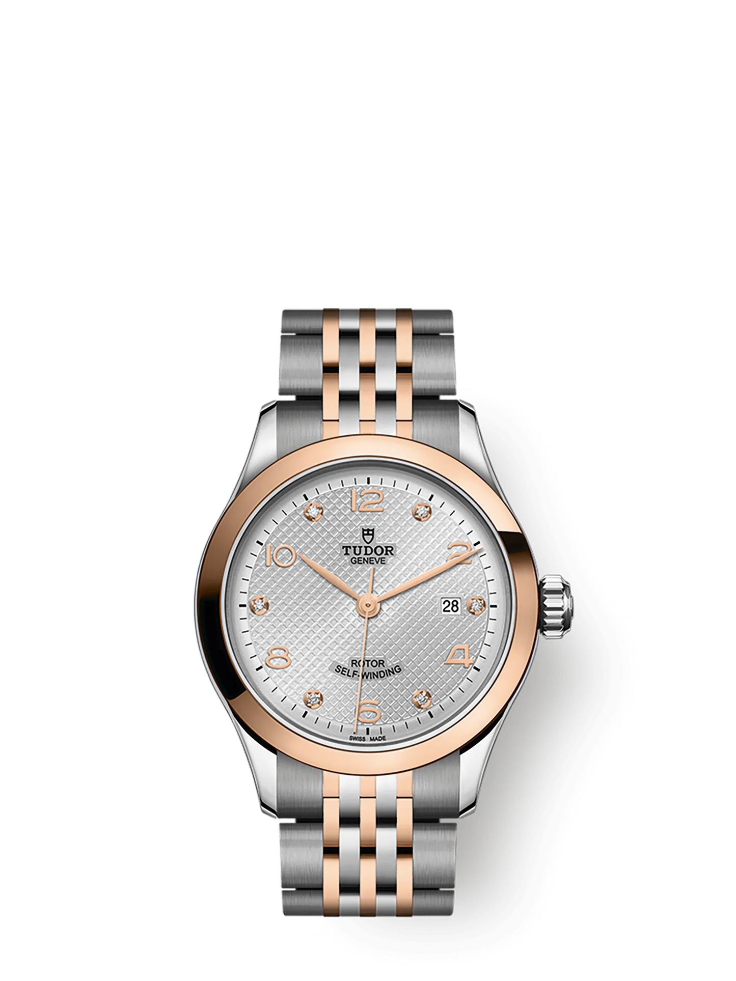 Tudor 1926, Stainless Steel and 18k Rose Gold with Diamond-set, 28mm, Ref# M91351-0002