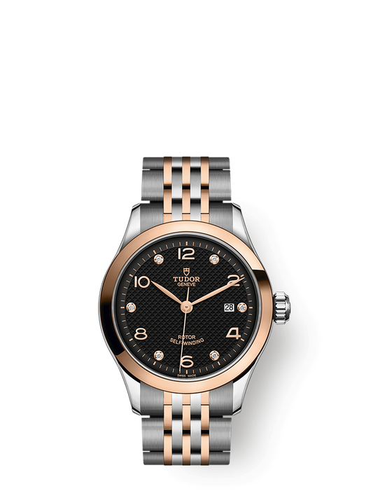 Tudor 1926, Stainless Steel and 18k Rose Gold with Diamond-set, 28mm, Ref# M91351-0004