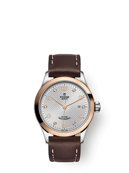 Tudor 1926, Stainless Steel and 18k Rose Gold with Diamond-set, 28mm, Ref# M91351-0006