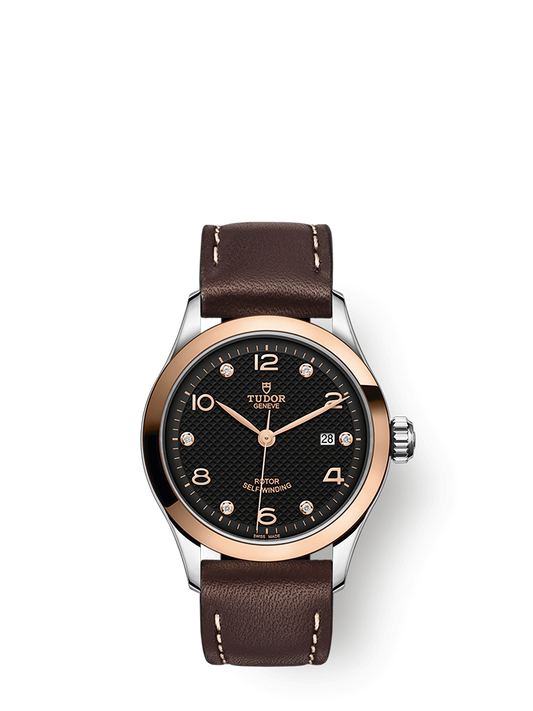 Tudor 1926, Stainless Steel and 18k Rose Gold with Diamond-set, 28mm, Ref# M91351-0008