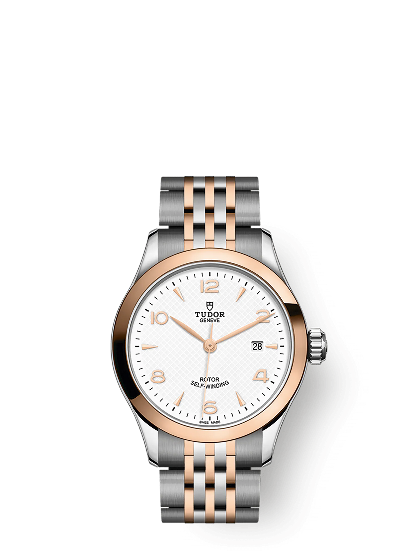 Tudor 1926, Stainless Steel and 18k Rose Gold, 28mm, Ref# M91351-0009