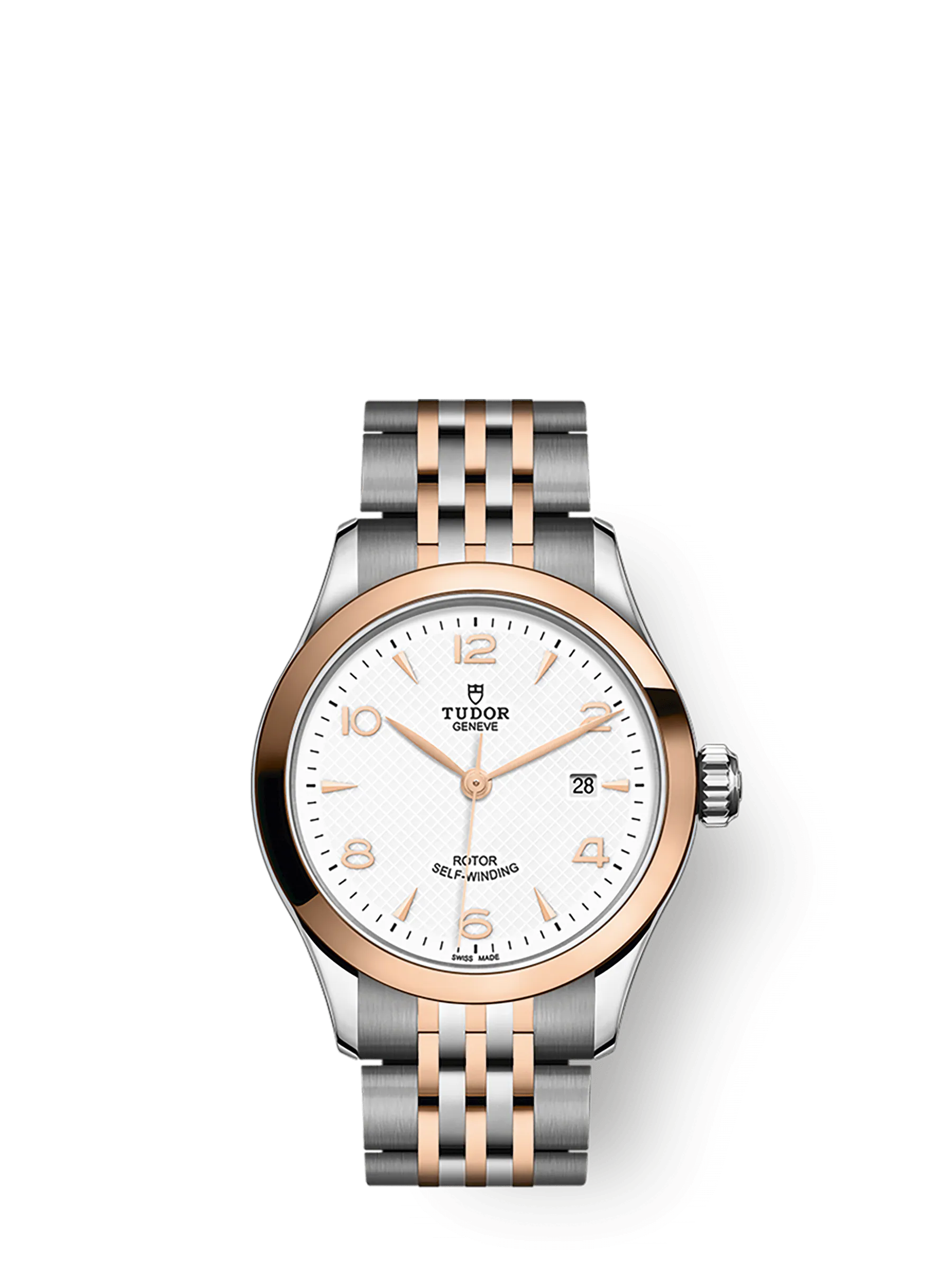 Tudor 1926, Stainless Steel and 18k Rose Gold, 28mm, Ref# M91351-0009