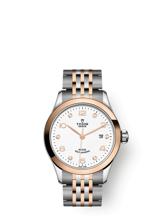 Tudor 1926, Stainless Steel and 18k Rose Gold with Diamond-set, 28mm, Ref# M91351-0011