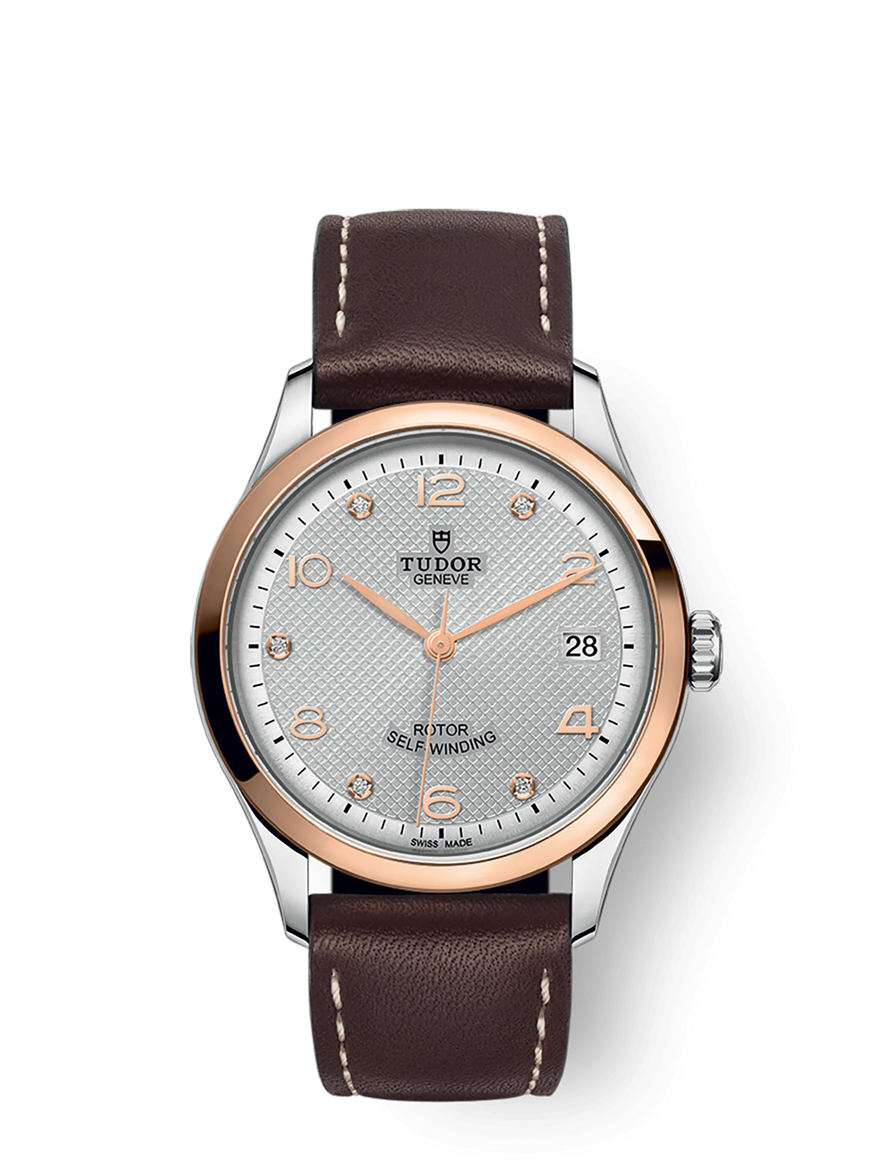 Tudor 1926, Stainless Steel and 18k Rose Gold with Diamond-set, 36mm, Ref# M91451-0006