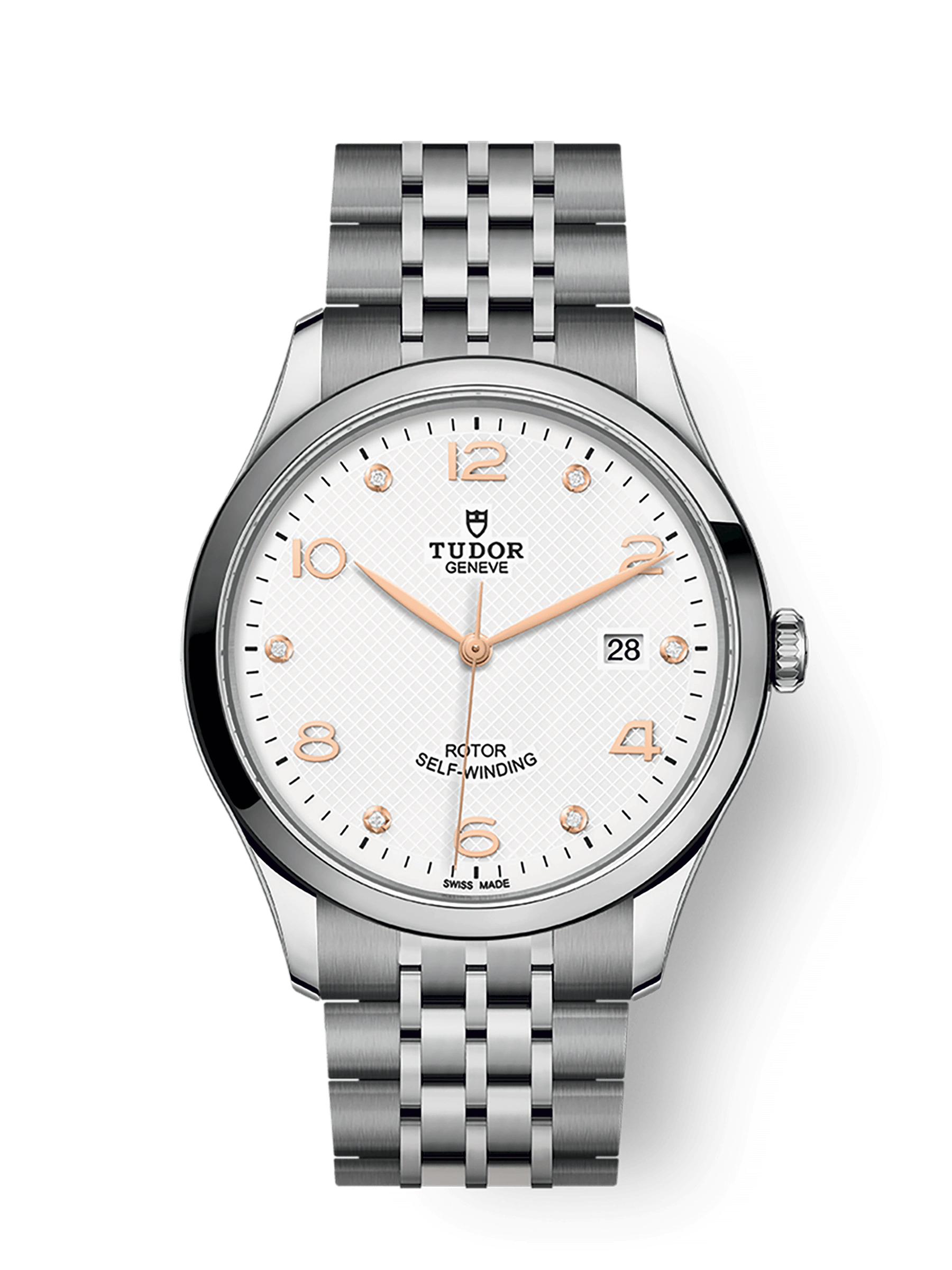 Tudor 1926, Stainless Steel and Diamond-set, 41mm, Ref# M91650-0013