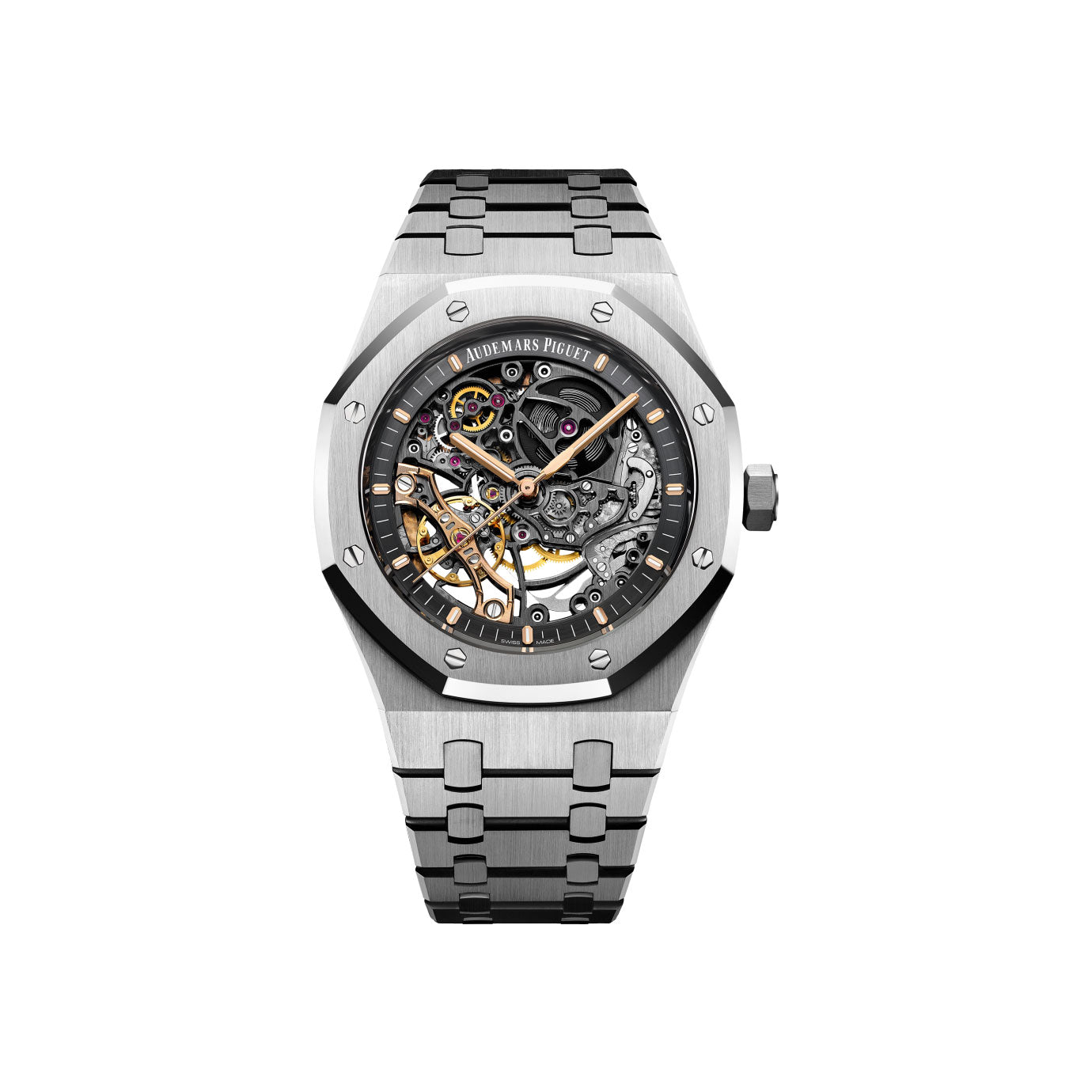 Audemars Piguet Royal Oak DOUBLE BALANCE WHEEL OPENWORKED Ref# 15407ST.OO.1220ST.01