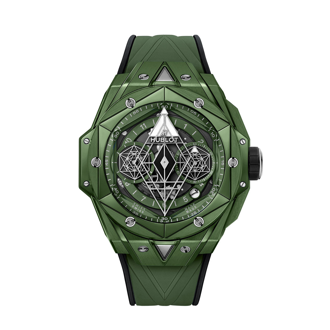 Hublot Big Bang SANG BLEU II GREEN CERAMIC Ref# 418.GX.5207.RX.MXM22